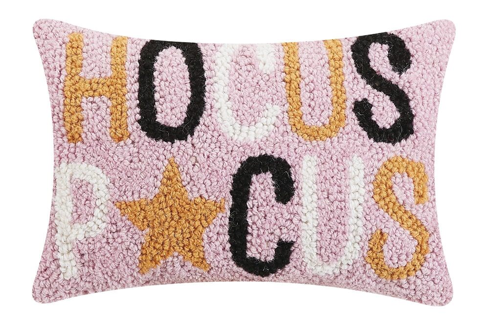 5010 Hocus Pocus Halloween Polyfill Hook Throw Pillow, 12-inch Square, Wool